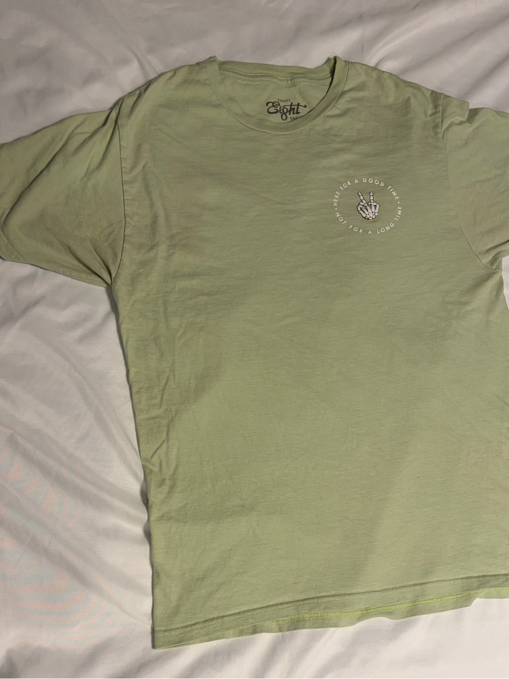 Eighty Eight Sage Green Short Sleeve Graphic Tee